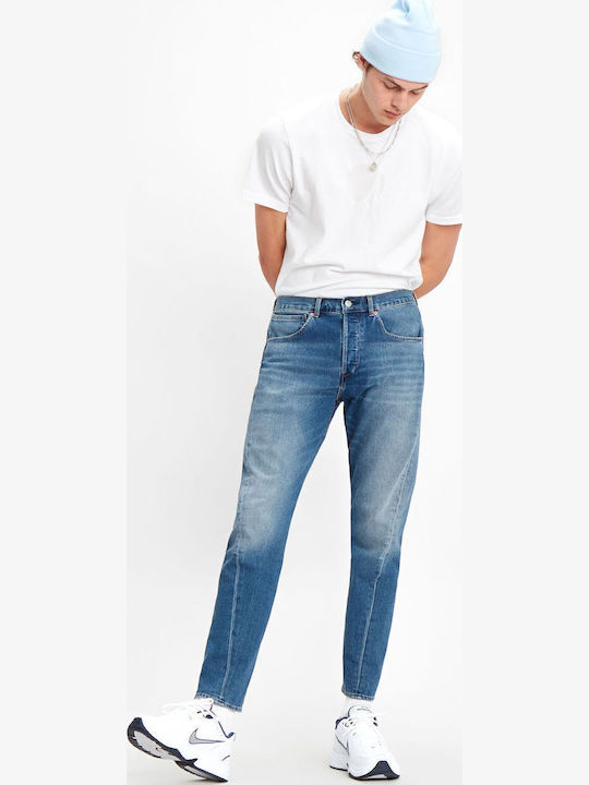 502 Men's Jeans Pants Elastic with Regular Tapered Fit Skeg Cool Blue