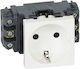 Legrand Mosaic Single Power Safety Socket White