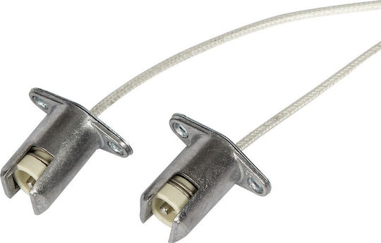 VK Lighting Steckdosenadapter von R7S zu T9 in Silber Farbe Set 2Stück 36104-010629