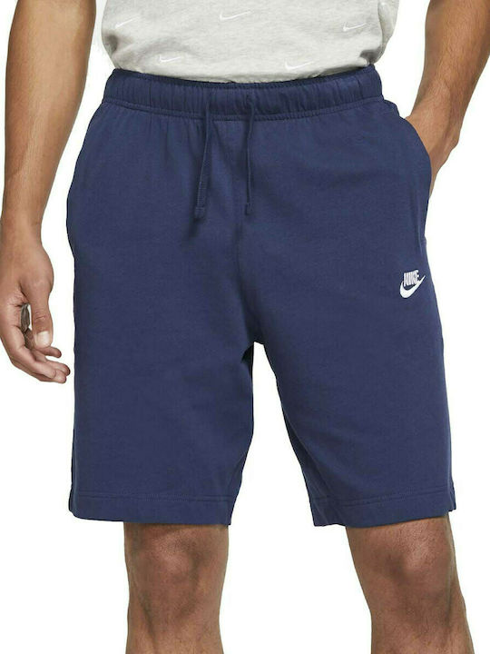 Nike Sportswear Club Fleece Αθλητική Ανδρική Βερμούδα Navy Μπλε