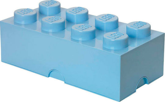 LEGO Kinder Aufbewahrungsbox aus Kunststoff 8-Stud Hellblau 50x25x17cm 1Stück