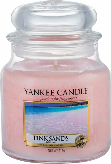 Yankee Candle Aromatisches Kerze Signature in Gefäß mit Duft Pink Sands 411gr