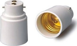 Socket Adapter from B22 to E27 White 70305