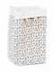 Childhome Children's Storage Basket made of Fabric Leopard White 32x32x60cm 1pcs