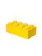 LEGO Children's Storage Box made of Plastic 8-Stud Yellow 50x25x17cm 1pcs