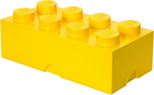 LEGO Children's Storage Box made of Plastic 8-Stud Yellow 50x25x17cm 1pcs