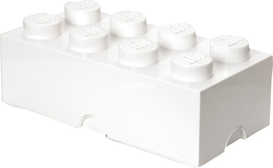 LEGO Children's Storage Box made of Plastic 8-Stud White 50x25x17cm 1pcs