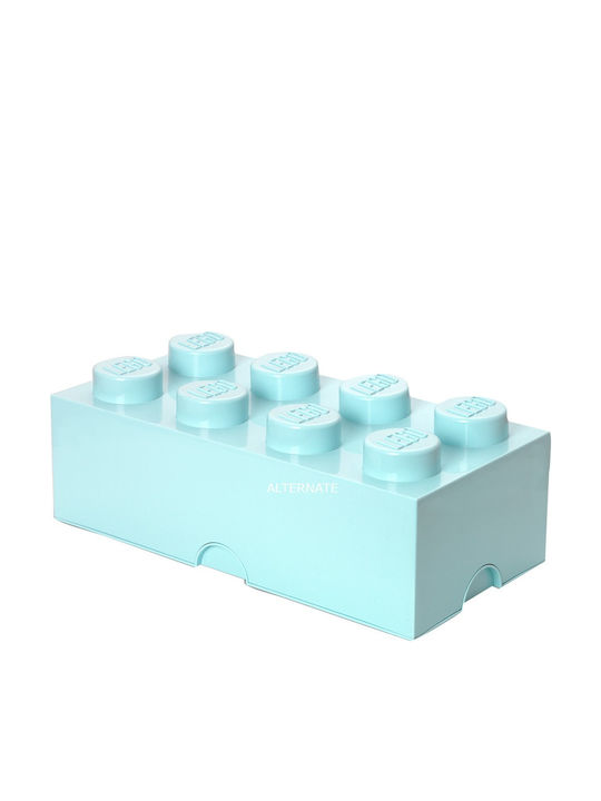 Lego Cutie de Depozitare pentru Copii din Plastic 8-Stud Turcoaz 50x25x17cm 1buc