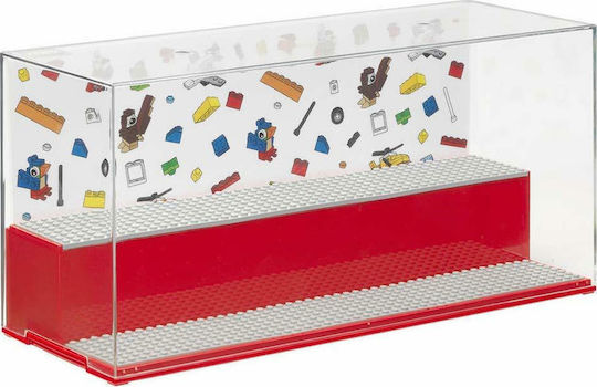 LEGO Παιδικό Κουτί Αποθήκευσης από Πλαστικό Iconic Play & Display Case Κόκκινο