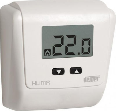 Vemer Klima LCD 230V 308-002730800 Digital Thermostat Raum