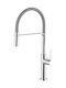 Ottone Meloda Kitchen Faucet Counter Flexible Grey