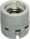 Stromstecker mit Steckdosenbuchse E27 in Weiß Farbe Set 12Stück 02.034.0013