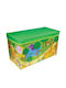 Etoile Children's Folding Stool with Storage Space made of Fabric Zoo Green 50x30x35cm 1pcs