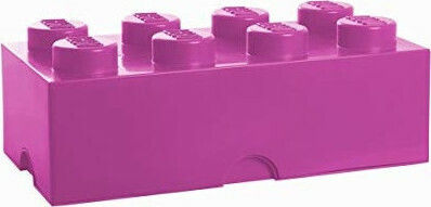 LEGO Παιδικό Κουτί Αποθήκευσης από Πλαστικό 8-Stud Μωβ 50x25x17cm