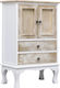 vidaXL Storage Drawer Chest Made of Wood White M50xP30xH80cm