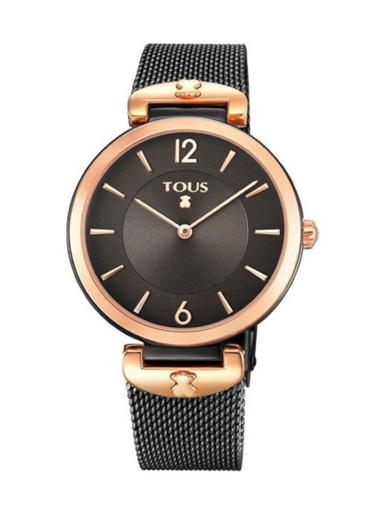 Tous Watch with Metal Bracelet Black 700350300