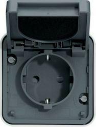 Hager Cubyko Single Power Socket Hager Cubyko Single Power Socket