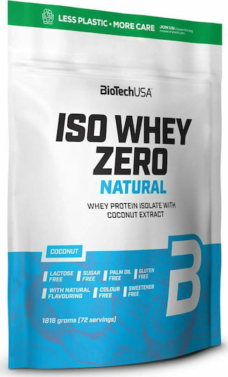 Biotech USA Iso Whey Zero Natural Protein Whey Gluten & Lactose Free with Flavor Coconut 1.816kg