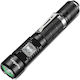 Superfire Rechargeable Flashlight LED Waterproof IP67 with Maximum Brightness 1100lm Black