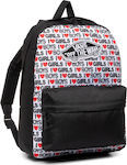 Vans Hearst Realm Backbag Σχολική Τσάντα Πλάτης Γυμνασίου - Λυκείου σε Μαύρο χρώμα Μ32 x Π12 x Υ42cm
