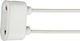 Power Socket with Socket G13 in White color Set 1pcs 3512