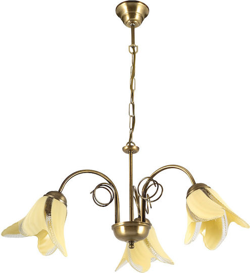 ARlight Pendant Light Gold with Socket E27 56cm
