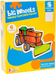 Puzzle pentru Copii Big Wheels pentru 3++ Ani 18buc