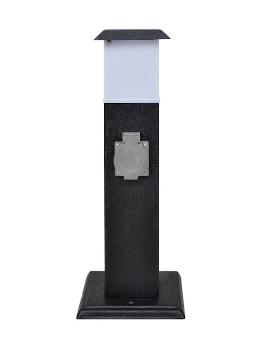 vidaXL Outdoor Floor Lamp Small Post 40W IP44 for E14 Light Bulb Base Black