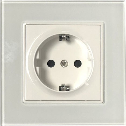 V-TAC Single Power Socket White