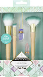 EcoTools Synthetic Make Up Brush Set Glossy Finish 3pcs