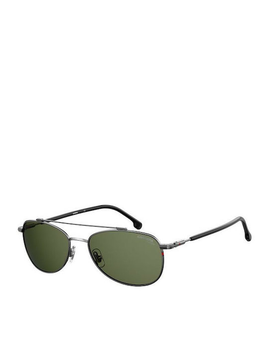 Carrera Sunglasses with Silver Metal Frame and Green Polarized Lens 224/S KJ1/UC