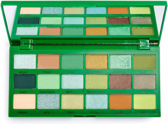 Revolution Beauty I Heart Revolution Eye Shadow Palette in Solid Form Avocado 22gr