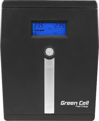 Green Cell Power Proof UPS Line-Interactive 2000VA 1200W with 4 Schuko Power Plugs