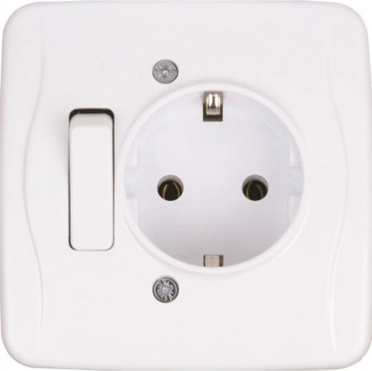 Single Power Socket White