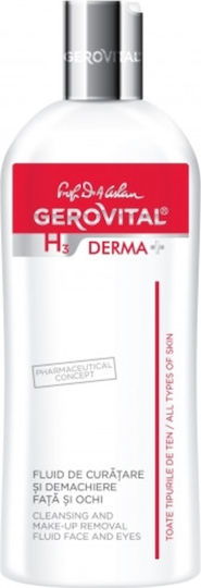 Gerovital H3 Derma+ Γαλάκτωμα Αφαίρεσης Μακιγιάζ Προσώπου & Ματιών 200ml