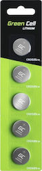 Green Cell Μπαταρίες Λιθίου CR2025 3V 5τμχ