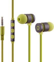 Crystal Audio IE-01 In-ear Handsfree με Βύσμα 3.5mm Κίτρινο