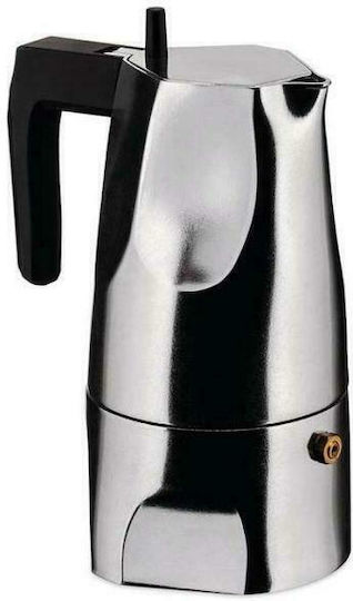 Alessi Кафеварка За Еспресо 3 Чаши Сребрист