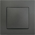 Makel Lillium Recessed Wall Switch Lighting One-Way with Frame Gray