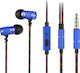 Awei ES-660i In-ear Handsfree with 3.5mm Connector Blue