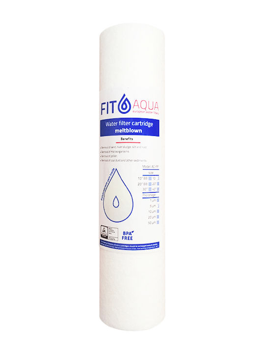 Fit Aqua Water Filter Replacement Central Water Filtration System made of Polypropylene 10" PP 10" 5 μm