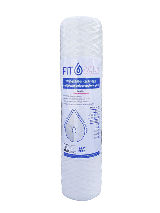 Fit Aqua Water Filter Replacement Central Water Filtration System 10" PP 10" 2in1 10 μm