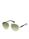 Guess Men's Sunglasses with Gold Metal Frame and Green Gradient Lens GU6951 32P