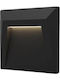 Geyer Wandmontierte Außen-Deckenleuchte LED IP54 1.2W mit Warmweiß Licht 12.5x12.5x3.3εκ.