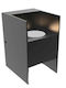 Geyer Wall-Mounted Outdoor Ceiling Light LED IP54 6W with Warm White Light 76x9x12εκ.