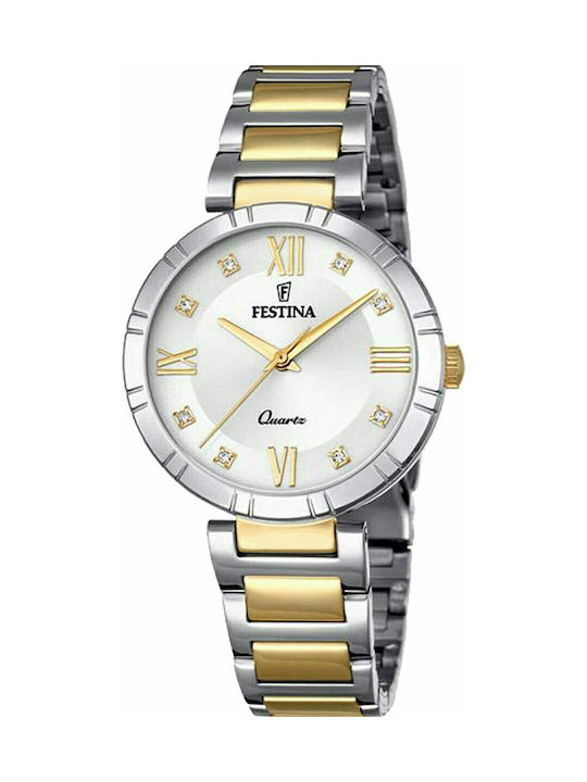 Festina Watch with Gold Metal Bracelet F16937/A