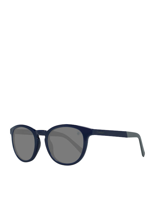 Timberland Мъжки Слънчеви очила с Син Пластмасов Рамка и Черно Леща TB9128 90D