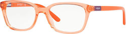 Vogue Kids Acetate Prescription Eyeglass Frames Orange VO2967 2740