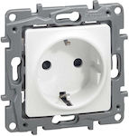 Legrand Niloe Single Power Socket White