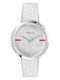 Furla Damen Uhr mit Weiß Lederarmband